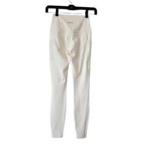 WISKII Womens Leggings Pants‎  Yellow Cream Size Small